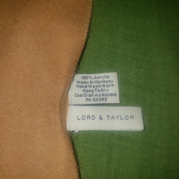 Lord & Taylor Women's 100% Acrylic 66349 Scarf - Beige/Tan - Picture 3 of 3